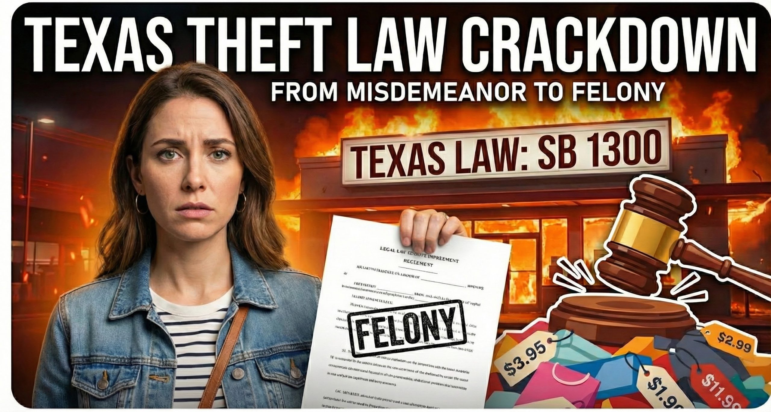 Texas Retail Theft Change: SB 1300